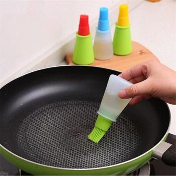 Distributeur d'huile silicone avec brosse de pâtisserie