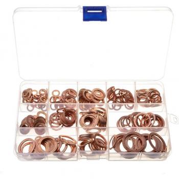 Kit de Juntas Planas de Cobre Sólido ZENHOSIT 280 Uds. (M5-M20)