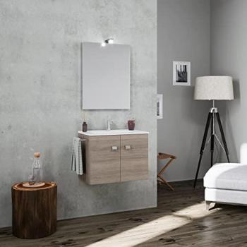 Mobiliario Baño Valentina: Estantería 60 cm en Roble y Metal