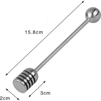 Outil cuisine miel inox longue cuillère
