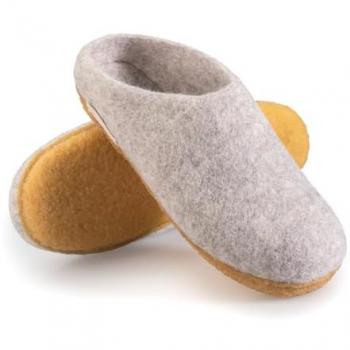 Naturling Herren Pantoffeln „Haushalts‑Sicherheit“ – Kautschuk‑Filz‑slipper