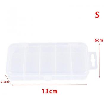 Rangement compact pour hameçons et leurres – boîte transparente