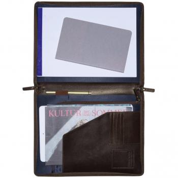 Leonhard Heyden Dakota Leather Document Holder with Laptop Section