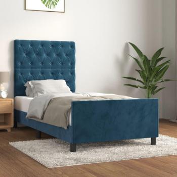 Elegantes Bettgestell Dunkelblau 80x200 cm ohne Matratze
