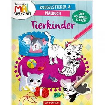 Rubbelsticker & Malbuch: Tierkinder