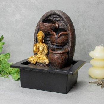 Golden Buddha Indoor Water Fountain