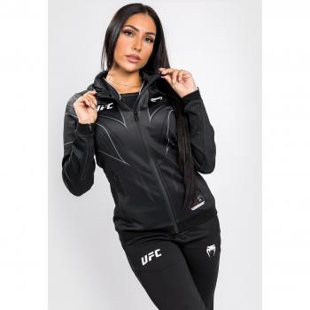 Chaqueta de Lucha UFC Venum Authentic Fight Night 2.0 Negra para Mujer con Cremallera