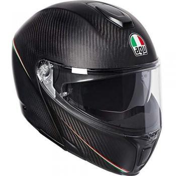 Casco AGV Sportmodular E05 Multi PLK Tricolore Carbon Mate Italia