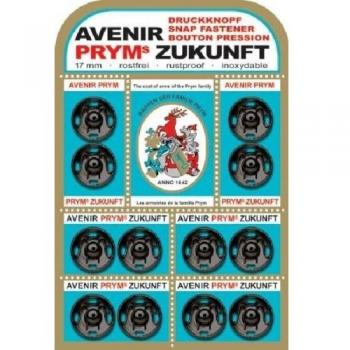 Prym Snaps for Fabric, Brass Coated, 17 mm