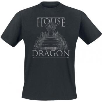 Game Of Thrones Lizenzierter T-Shirt „House of the Dragon“ – Herren, schwarz, XL/XXL