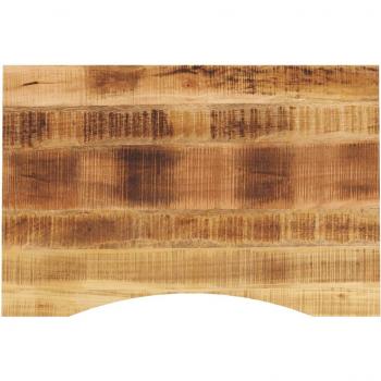Mesa de Madeira Maciça Curva 90x60x2,5cm