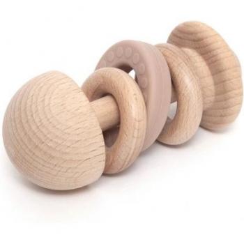 Petit Monkey houten rammelaar lavendel 0 jr+