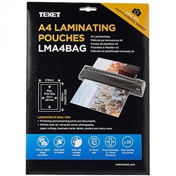 Plastification A4 150µ – Boîte de 25 feuilles