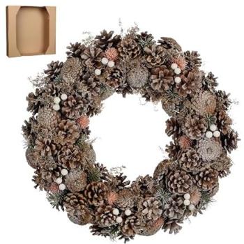 Couronne de Noël Éclatante D50