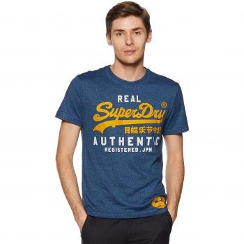 Superdry Vintage Authentic Duo, Camiseta Tirantes Hombre, Azul, Grande