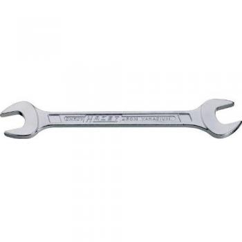Clé double 450N-18X19 Hazet – Taille 18 x 19 mm, acier chromé‑vanadium