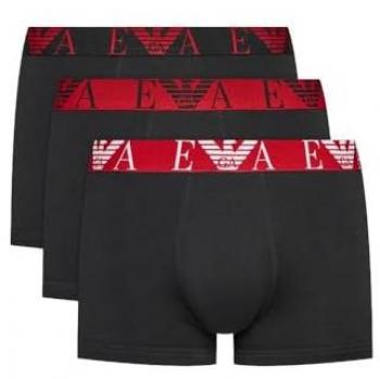 Emporio Armani Boxershorts 3er-Pack mit elastischem Label-Bund, Größe M