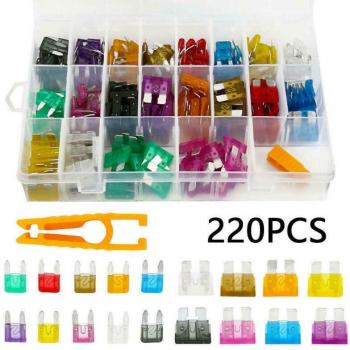 Kit Fusibles 220 pièces – Compatibilité Voiture, SUV, Camion