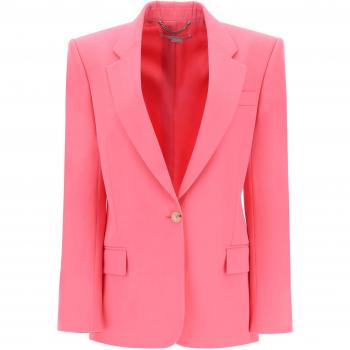 Stella McCartney Responsible Wool Blazer, 40 Fuchsia, Women's Pink, Single-Button, XS