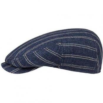 Schiebermütze Herren – Bandera Stripes, Leinen, 59 cm, dunkelblau