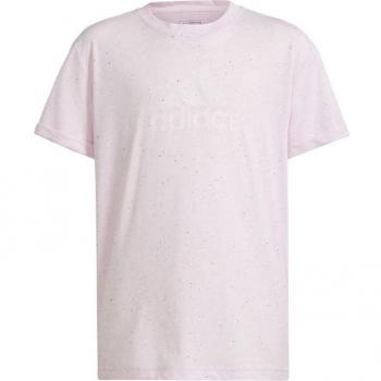 Adidas Future Icon Big Logo T-Shirt für Mädchen, rosa, Größe 164