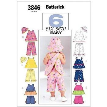 Butterick B3846 Large‑XL Baby Wear Kit – White