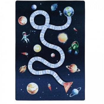 Alfombra Azul para Niños 160x230 Lavable 30°