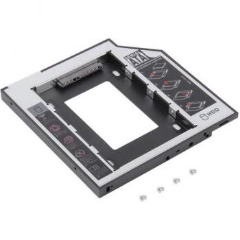 Laptop Accessoires 12,7mm 2nd HDD Caddy für 2,5 2TB SATA 3.0 SSD mit LED für Laptop DVD/CD-ROM