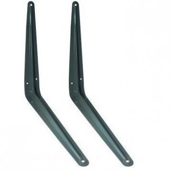 Grey London Shelf Bracket 14 x 12 200 Pair