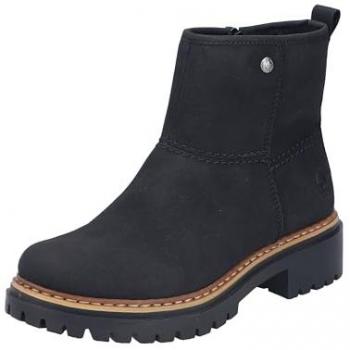 Rieker Winterstiefelette, schwarz, Damen, mit Profilsohle und Innenreißverschluss