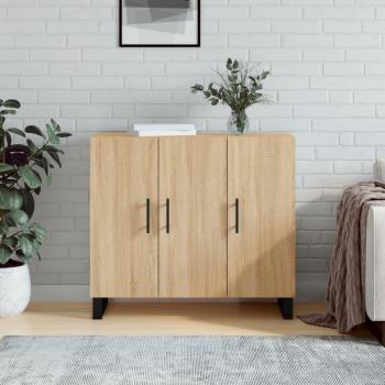 Mueble de Almacenamiento Salon – Aparador de Roble Sonoma 90x34x80 cm