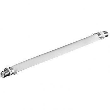 Cavo per antenna TV piatta, 75 Ohm, da 50 a 2250 MHz, con connettore Type F bianco