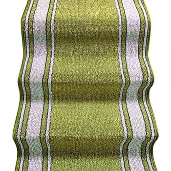 Tappeto Scala Antiscivolo Stile Classico Verde 67x350 cm