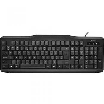 Trust ClassicLine Windows 10 Education Tastatur – USB – Schwarz