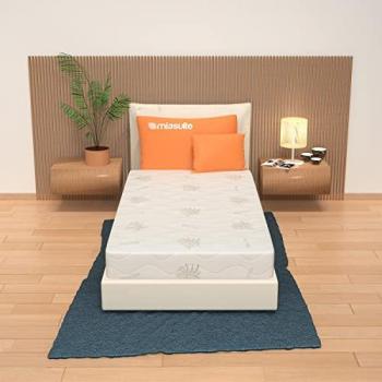 Materasso Singolo Sfoderabile 80x195 cm Alto 19 cm in Waterfoam con Rivestimento in Aloe Vera