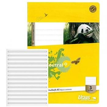 Ursus Schulheft A5 32 Blatt Lin3