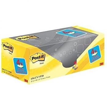 Post-It Notes Value Pack 76x76mm 100 Sheets Canary Yellow