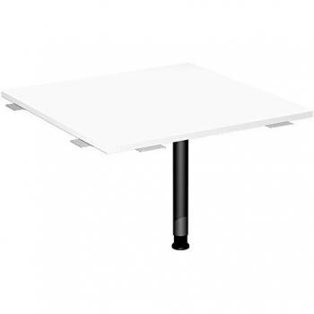 Geramöbel Verbindungsplatte Flex 80 x 80 cm, höhenverstellbar, weiß/anthrazit