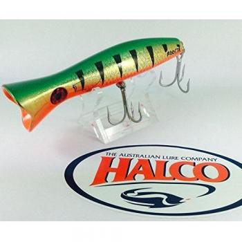 Unisex Halco 75g Golden Green 160mm Popper