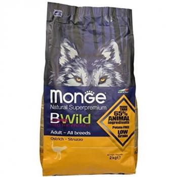 Monge Bwild Struzzo Cibo Secco per Cani 2 kg