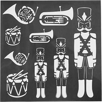 Stencil, Nutcracker, 30.5x30.5 cm, 0.31 mm, 1 Sheet | Catalog No: 27102