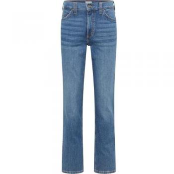 Straight-Jeans MUSTANG Tramper Straight Gr. 34, Länge 32, grau (medium schwarz), Herren, Denim/Jeans, Obermaterial: 99% Baumwolle, 1% Elasthan, Jeans