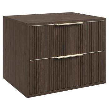 Système de rangement sous‑vasque Rimini 60 cm – Noyer brun