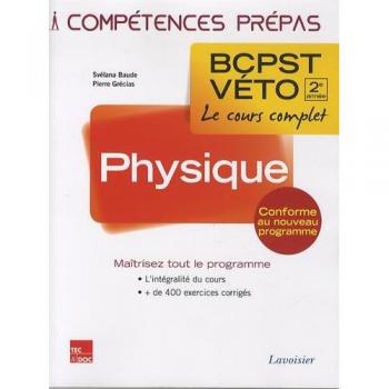 Physique 2E Année Bcpst-Veto Svélana Baude