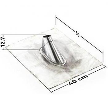 Support de Fixation Antenne Tuiles en Zinc Malléable Argent Erard 1841