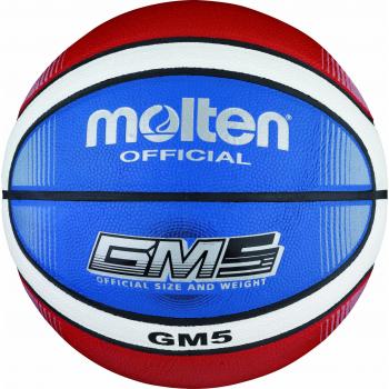 Molten BGMX5-C Basketball, Größe 5, Blau/Rot/Weiß