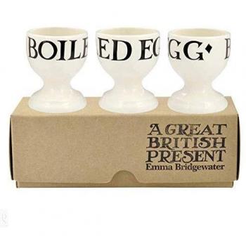 Emma Bridgewater Black Toast Set of Three Egg Cups