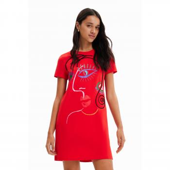 Vestito Grafico Faciale Arty