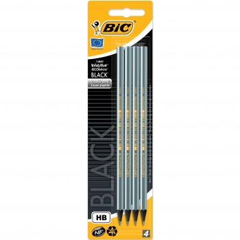 BIC Bleistift Evolution Black HB, 4er Set