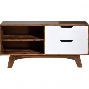 SIT Lowboard 7715‑10 – weiß/braun Sixties‑Design